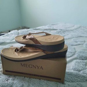 Arch Support Sandals for Women,Flexble Flip Flop with Bow,Comfort Walking Sandal